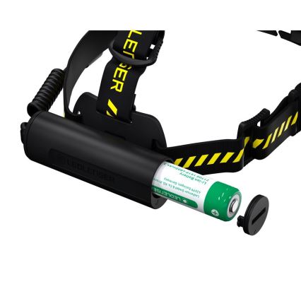 Ledlenser H7R WORK - fényerőszabályozható, újratölthető LED fejlámpa, beépített 4800 mAh akkumulátor, IP67, 1000 lm, 60 h, fekete