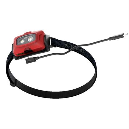 Ledlenser HF4R Core - dimmelhető, újratölthető LED fejlámpa LED/1000 mAh IP68 500 lm 35 h piros