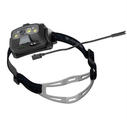 Ledlenser HF8R Core – fényerőszabályozható, újratölthető LED fejlámpa, 2000 mAh, IP68, 800 lm, 60 óra, szürke