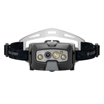 Ledlenser HF8R Core – fényerőszabályozható, újratölthető LED fejlámpa, 2000 mAh, IP68, 800 lm, 60 óra, szürke