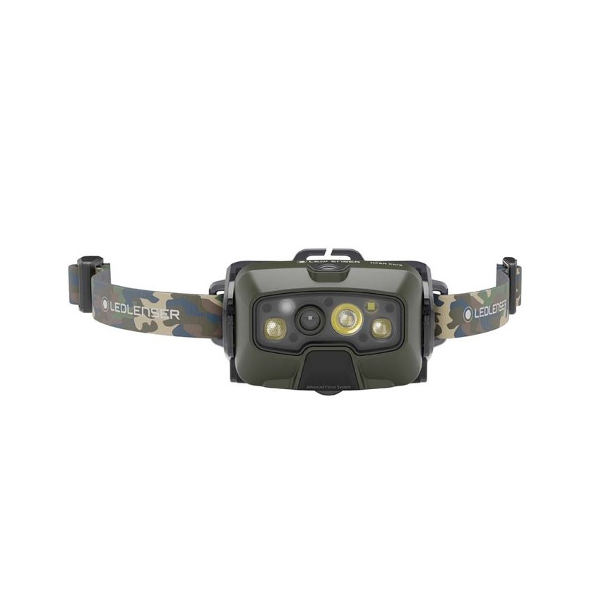 Ledlenser HF8R Core RGB - LED fényerőszabályozható újratölthető fejlámpa LED/3700 mAh IP68 1600 lm 90 óra zöld