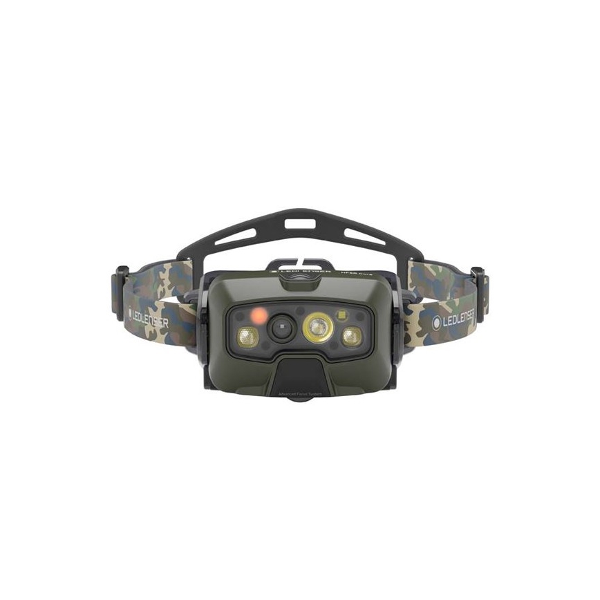 Ledlenser HF8R Core RGB - LED fényerőszabályozható újratölthető fejlámpa LED/3700 mAh IP68 1600 lm 90 óra zöld