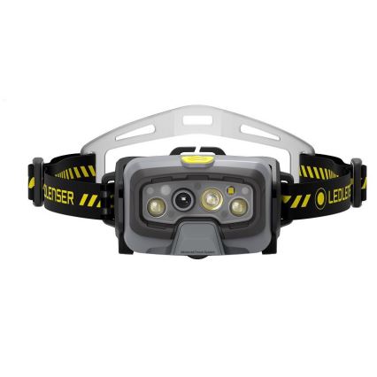 Ledlenser HF8R Work - fényerőszabályozható, újratölthető LED fejlámpa, 3700 mAh, IP68, 1600 lm, 90 h, fekete