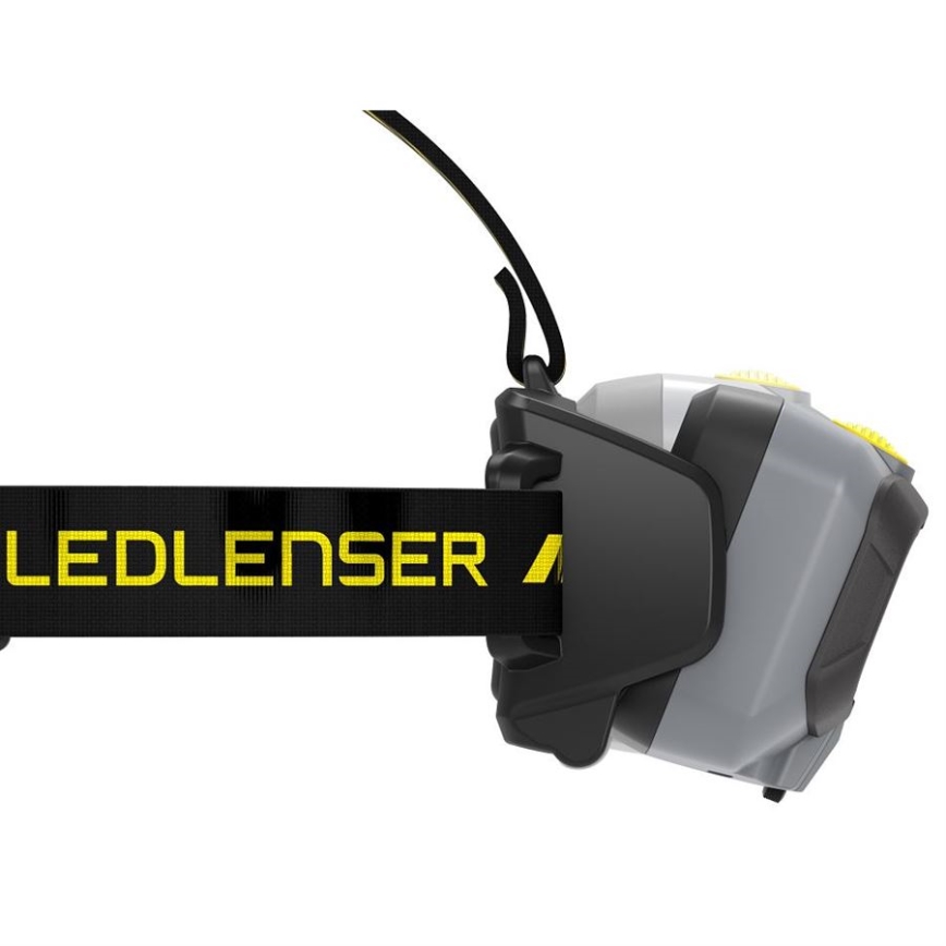 Ledlenser HF8R Work - fényerőszabályozható, újratölthető LED fejlámpa, 3700 mAh, IP68, 1600 lm, 90 h, fekete
