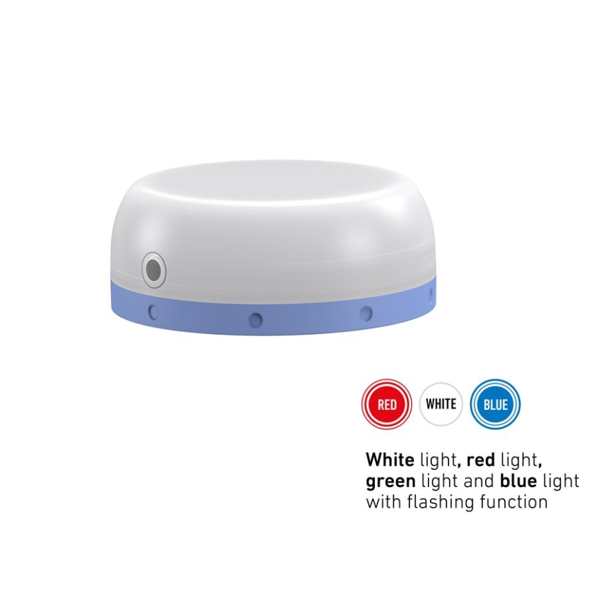 Ledlenser KIDCAMP6 RAINBOW - fényerőszabályozható hordozható LED-lámpa, 3xAAA, IP44, kék