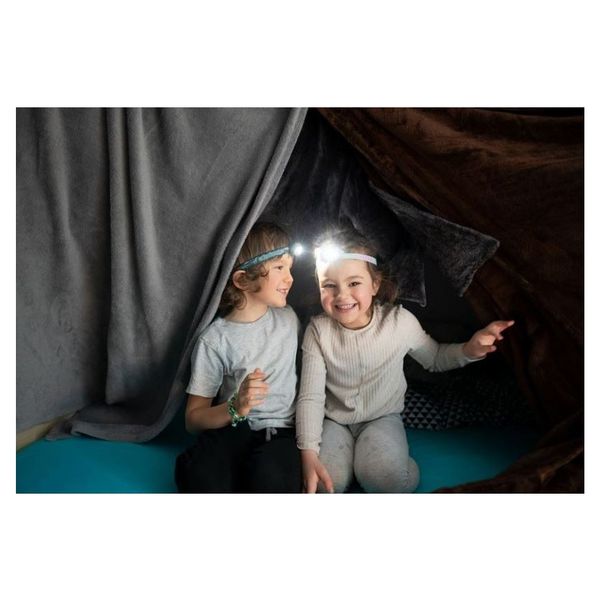Ledlenser KIDLED2 RAINBOW - fényerőszabályozható gyerek fejlámpa LED/1xAAA IPX4 40 lm 20h lila