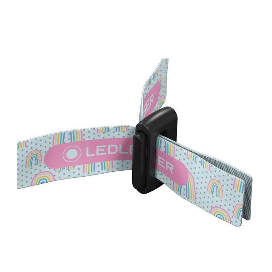 Ledlenser KIDLED2 RAINBOW - fényerőszabályozható gyerek fejlámpa LED/1xAAA IPX4 40 lm 20h lila