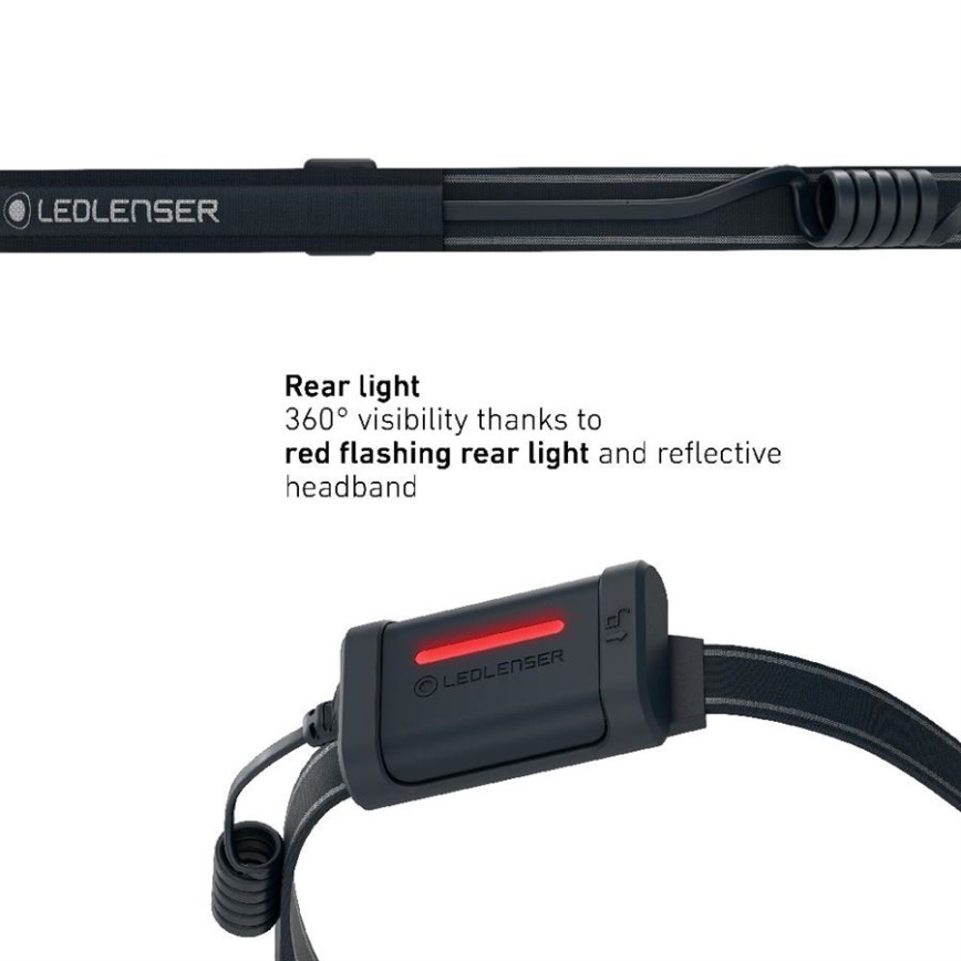 Ledlenser NEO3 - fényerőszabályozható LED fejlámpa, LED/3xAAA, IP54, 400 lm, 20 óra, fekete/fehér