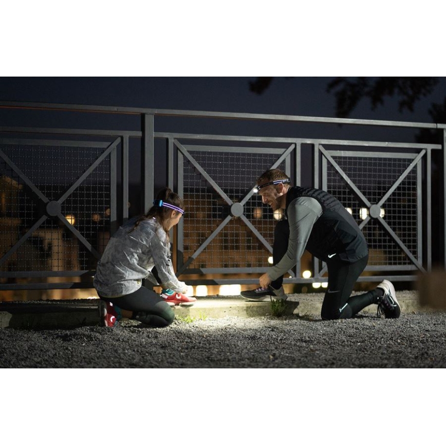 Ledlenser NEO5R - dimmelhető, újratölthető LED fejlámpa, 1800 mAh, IP54, 600 lm, 35 óra, fekete/fehér