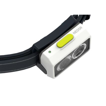 Ledlenser NEO5R - dimmelhető, újratölthető LED fejlámpa, 1800 mAh, IP54, 600 lm, 35 óra, fekete/fehér