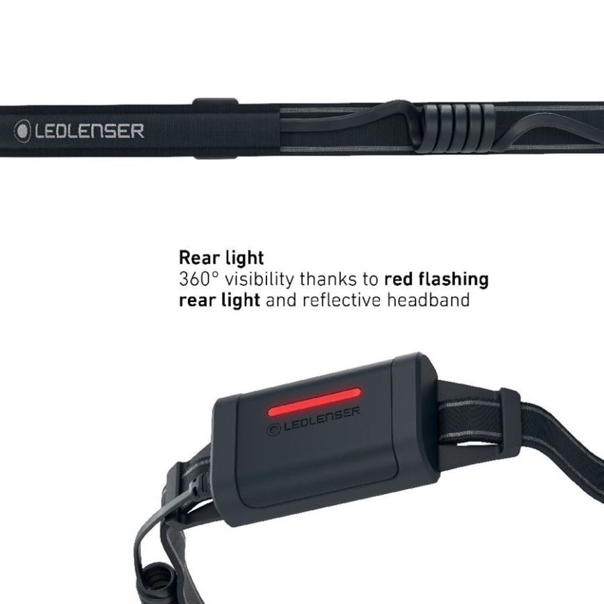 Ledlenser NEO5R - dimmelhető, újratölthető LED fejlámpa, 1800 mAh, IP54, 600 lm, 35 óra, fekete/fehér