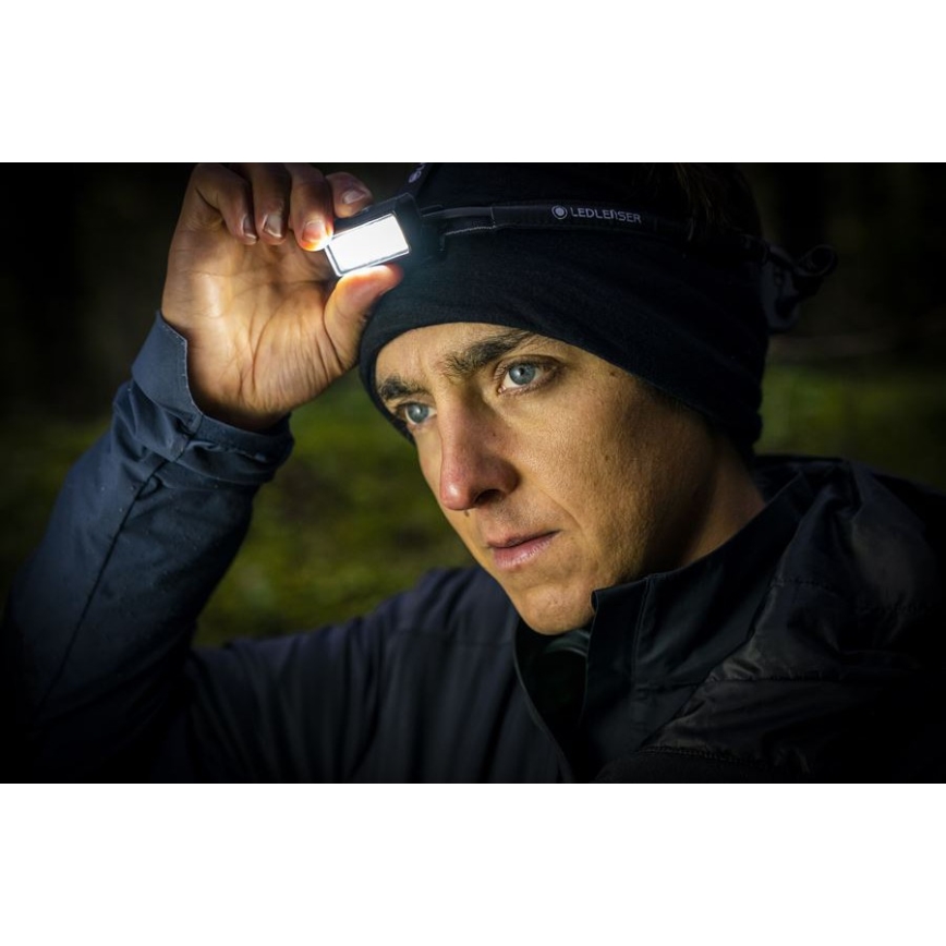 Ledlenser NEO9R - LED állítható fényerejű újratölthető fejlámpa LED/5000 mAh IP54 1200 lm 120 h fekete/szürke