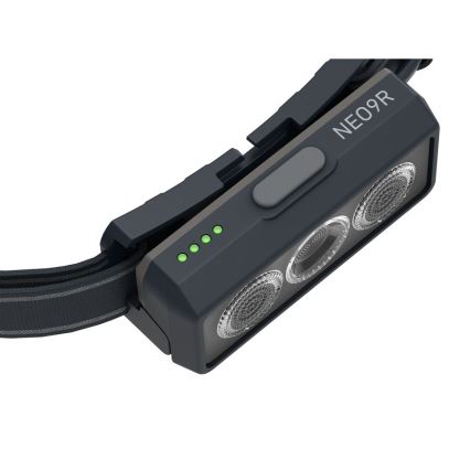 Ledlenser NEO9R - LED állítható fényerejű újratölthető fejlámpa LED/5000 mAh IP54 1200 lm 120 h fekete/szürke
