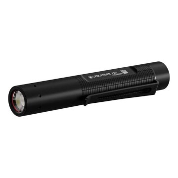 Ledlenser P2R - fényerőszabályozható, újratölthető LED zseblámpa, 1×AAA/300 mAh, IP54, 200 lm, 8 óra, fekete