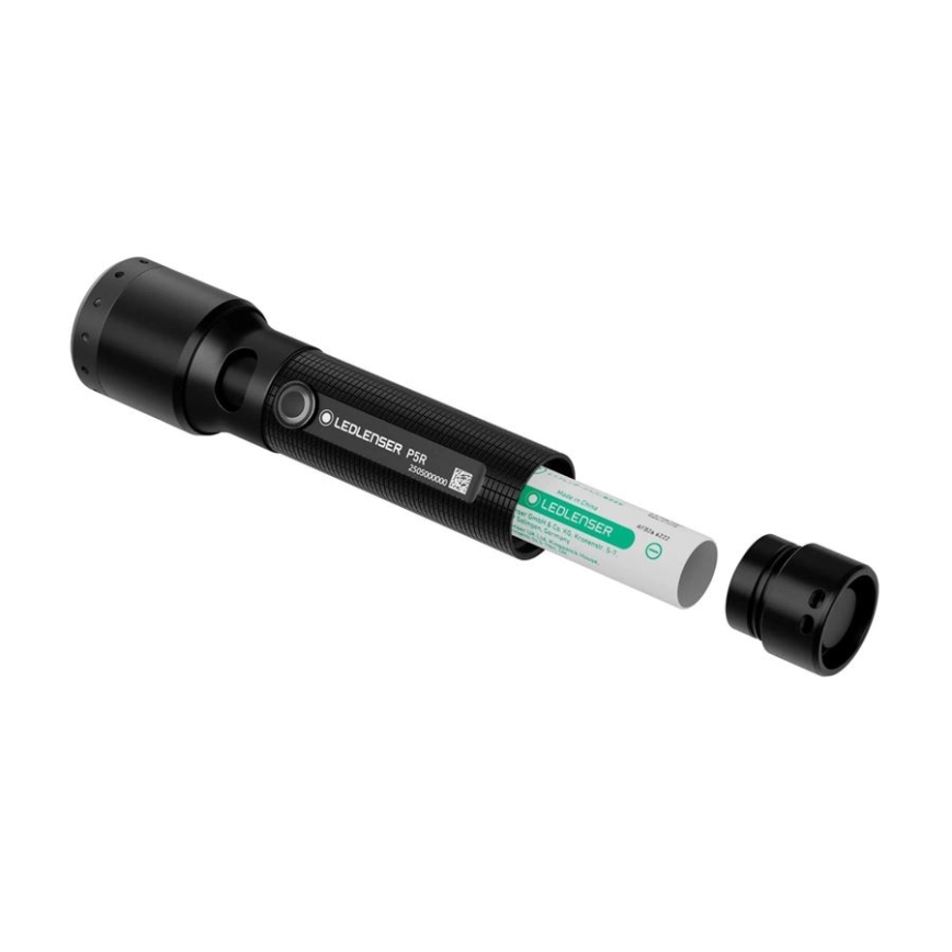 Ledlenser P5R - fényerőszabályozható, újratölthető LED-zseblámpa LED/1xAA/700 mAh IP68 750 lm 20 h fekete