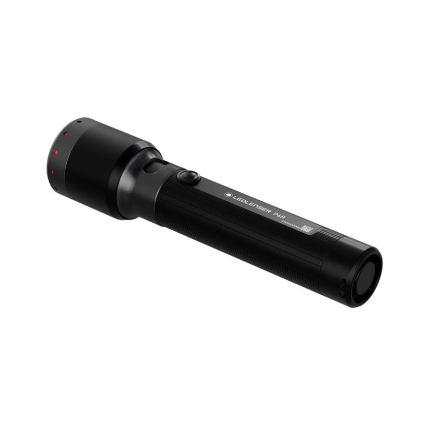 Ledlenser P6R - fényerőszabályozható, újratölthető LED zseblámpa, 3000 mAh akkumulátor, IP68, 1200 lm, 65 óra üzemidő, fekete