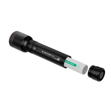 Ledlenser P6R - fényerőszabályozható, újratölthető LED zseblámpa, 3000 mAh akkumulátor, IP68, 1200 lm, 65 óra üzemidő, fekete