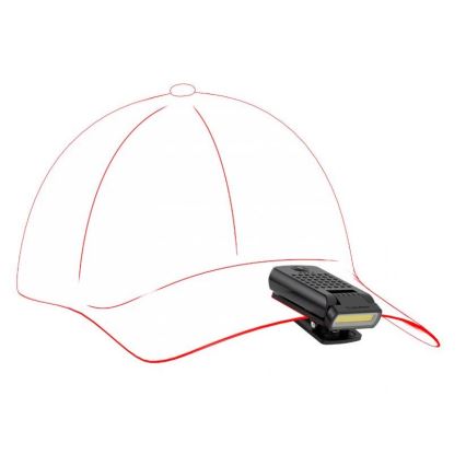 Ledlenser W1R - Állítható fényerejű, újratölthető LED munkalámpa csíptetővel LED/740 mAh IP54 220 lm