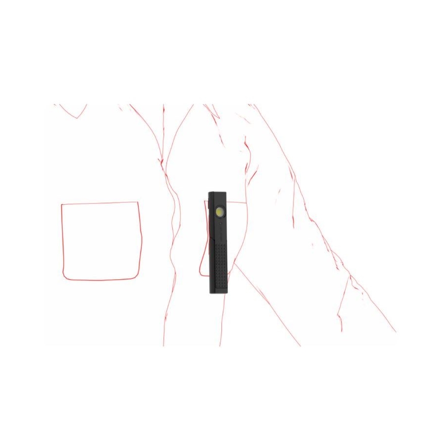 Ledlenser W4R - LED, fényerőszabályozású, újratölthető munkalámpa LED/760 mAh IP54 220 lm