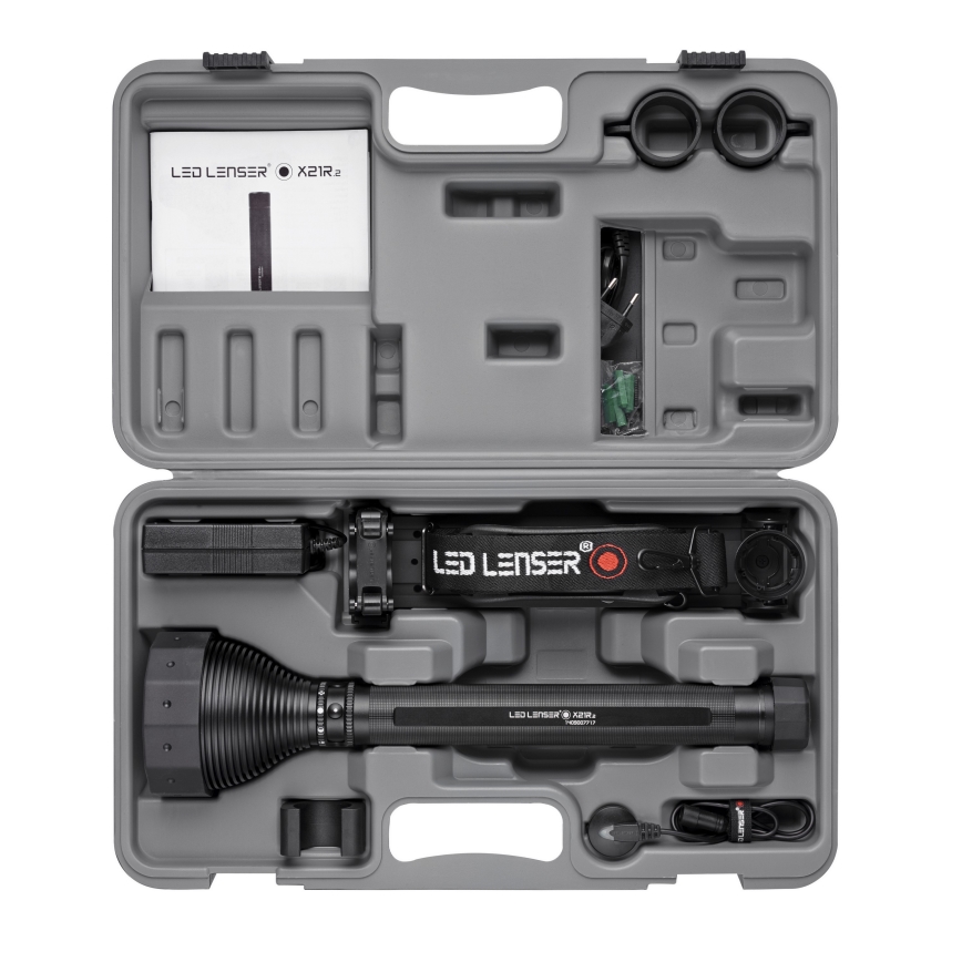 Ledlenser X21R - fényerőszabályozható, újratölthető LED-zseblámpa, 5000 mAh, IP54, 5000 lm, 40 h