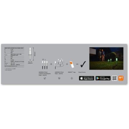 Ledvance - Készlet 3x LED RGBW Kültéri lámpa bővítő készlet SMART+ MINI 3xLED/3,1W/230V IP65 Wi-Fi