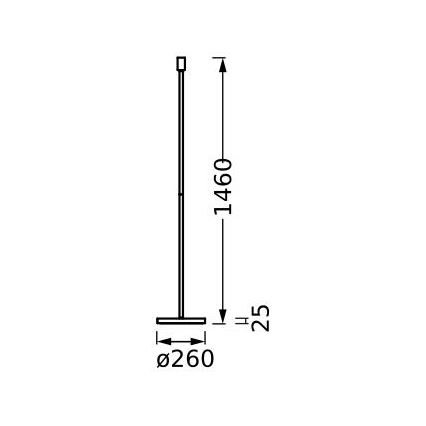 Ledvance - Állvány lámpához DECOR STICK 1xE27/40W/230V bézs