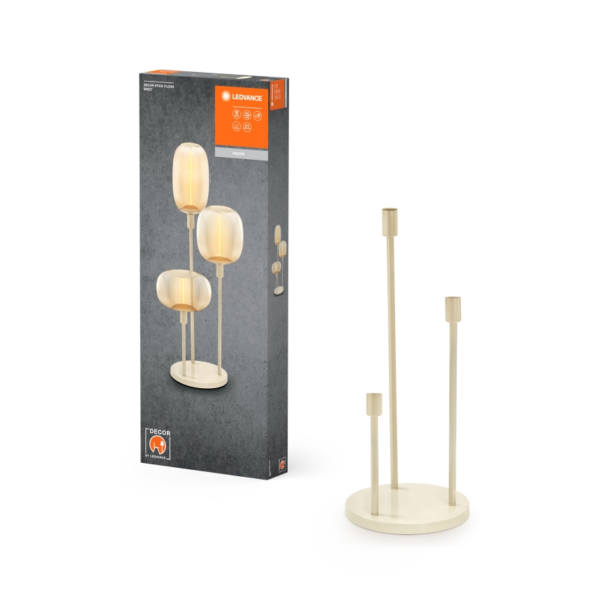 Ledvance - Állvány lámpához DECOR STICK 3xE27/40W/230V bézs