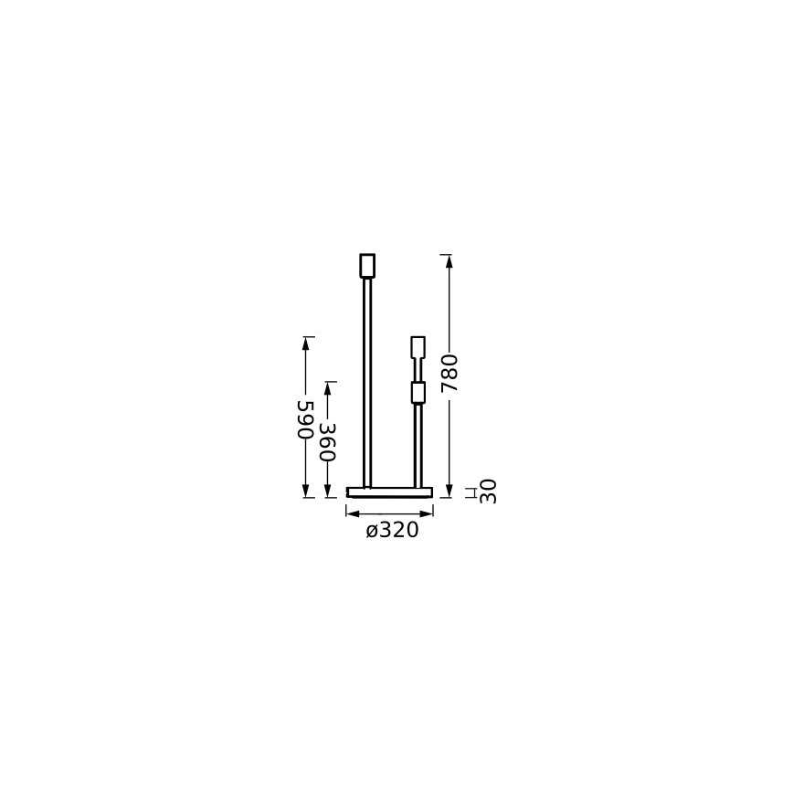 Ledvance - Állvány lámpához DECOR STICK 3xE27/40W/230V bézs