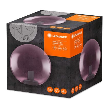 Ledvance - Asztali lámpa BUBBLE 1xE27/40W/230V rózsaszín