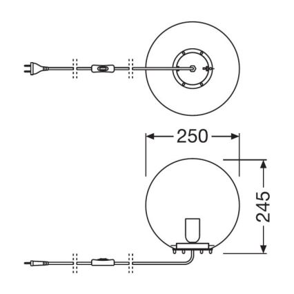 Ledvance - Asztali lámpa BUBBLE 1xE27/40W/230V rózsaszín
