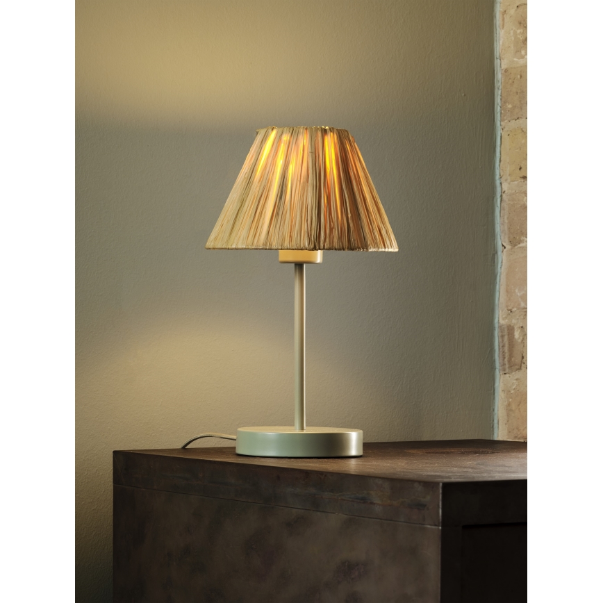 Ledvance - Asztali lámpa DECOR RAFFIA 1xE27/15W/230V raffia háncs