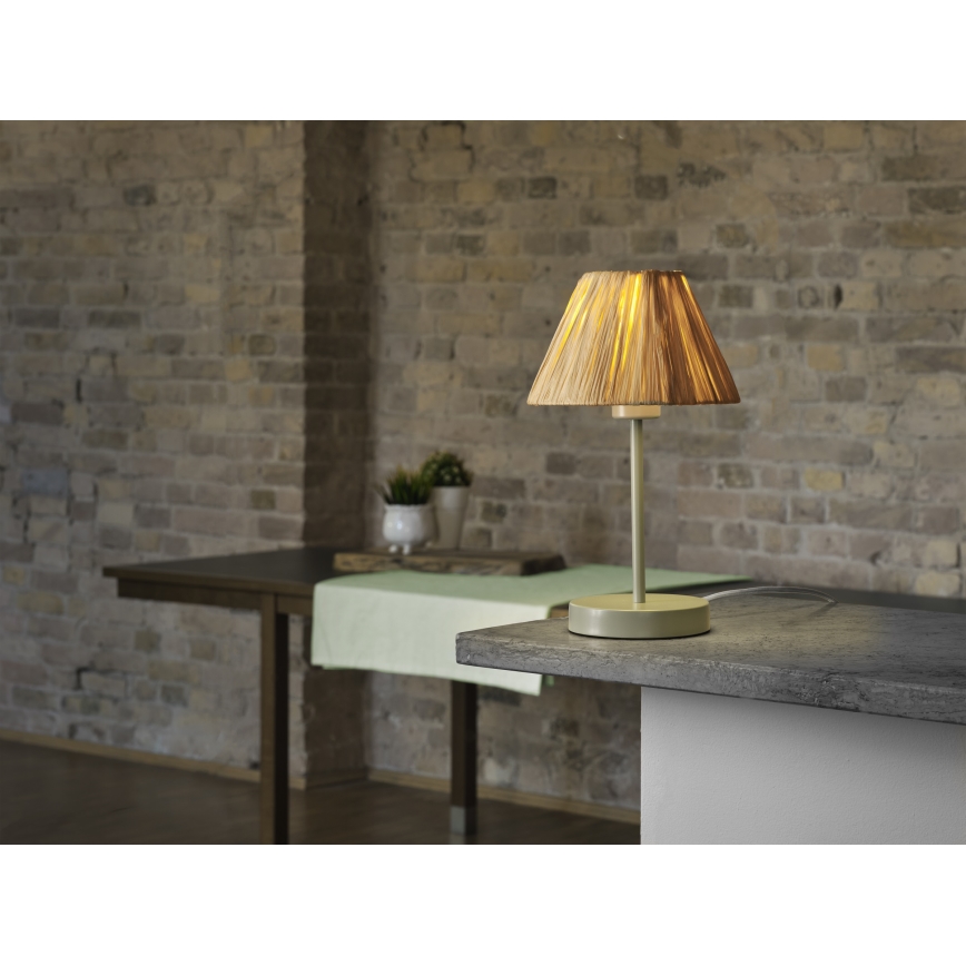 Ledvance - Asztali lámpa DECOR RAFFIA 1xE27/15W/230V raffia háncs