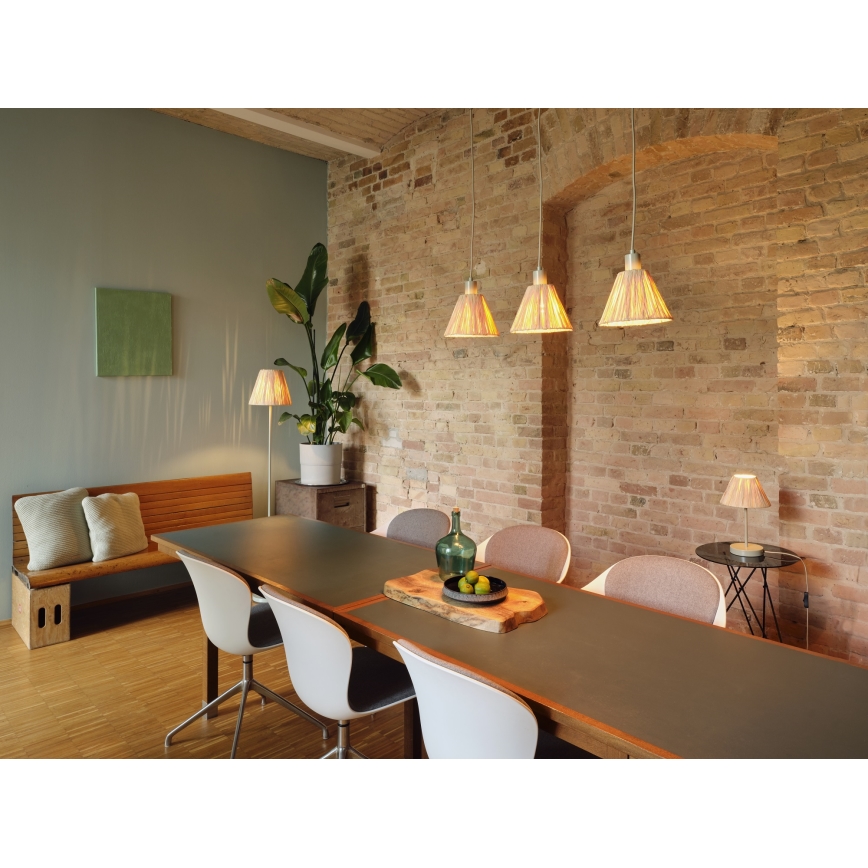 Ledvance - Asztali lámpa DECOR RAFFIA 1xE27/15W/230V raffia háncs