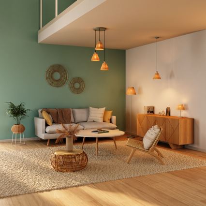 Ledvance - Asztali lámpa DECOR RAFFIA 1xE27/15W/230V raffia háncs