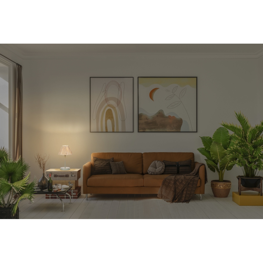 Ledvance - Asztali lámpa DECOR RAFFIA 1xE27/15W/230V raffia háncs