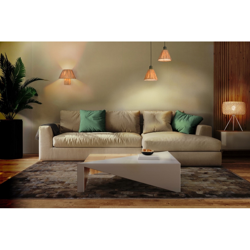 Ledvance - Asztali lámpa DECOR RAFFIA 1xE27/15W/230V raffia háncs