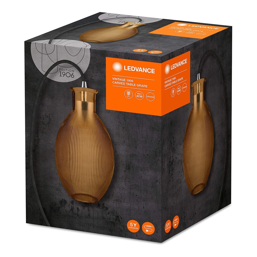 Ledvance - Asztali lámpa GRAPE 1xE27/40W/230V narancssárga