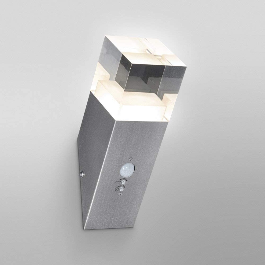 Ledvance - CRYSTAL kültéri LED fali lámpa érzékelővel LED/5W/230V IP44