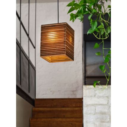 Ledvance - Csillár zsinóron DECOR CARDBOARD 1xE27/15W/230V 25x25 cm