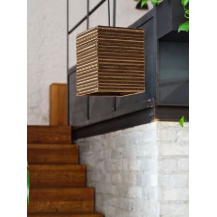 Ledvance - Csillár zsinóron DECOR CARDBOARD 1xE27/15W/230V 25x25 cm