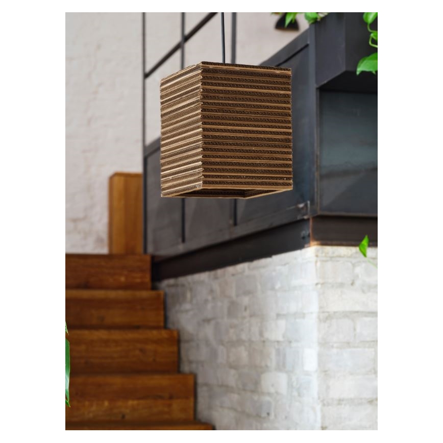 Ledvance - Csillár zsinóron DECOR CARDBOARD 1xE27/15W/230V 25x25 cm