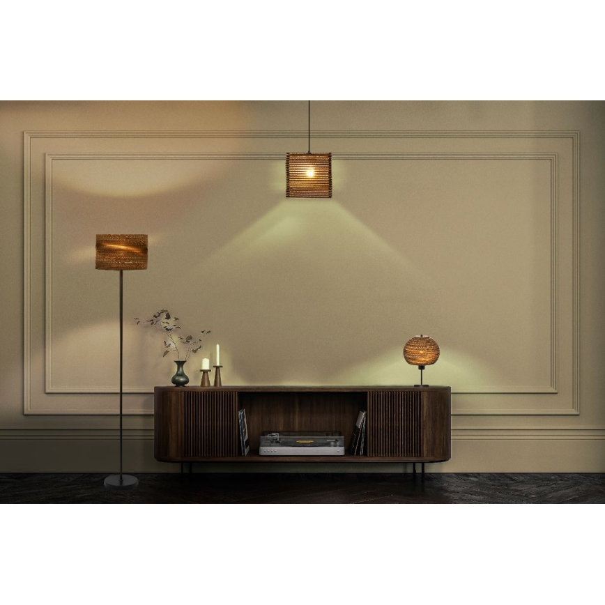 Ledvance - Csillár zsinóron DECOR CARDBOARD 1xE27/15W/230V 25x25 cm