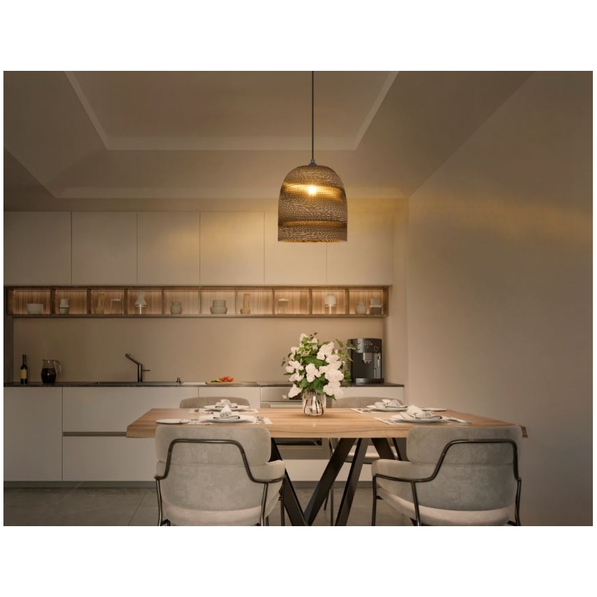 Ledvance - Csillár zsinóron DECOR CARDBOARD 1xE27/15W/230V átm. 25 cm