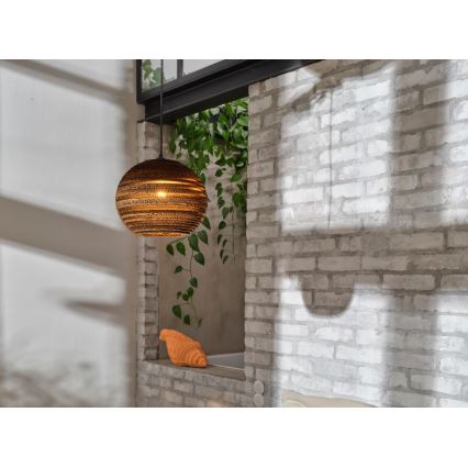 Ledvance - Csillár zsinóron DECOR CARDBOARD 1xE27/15W/230V átm. 26 cm