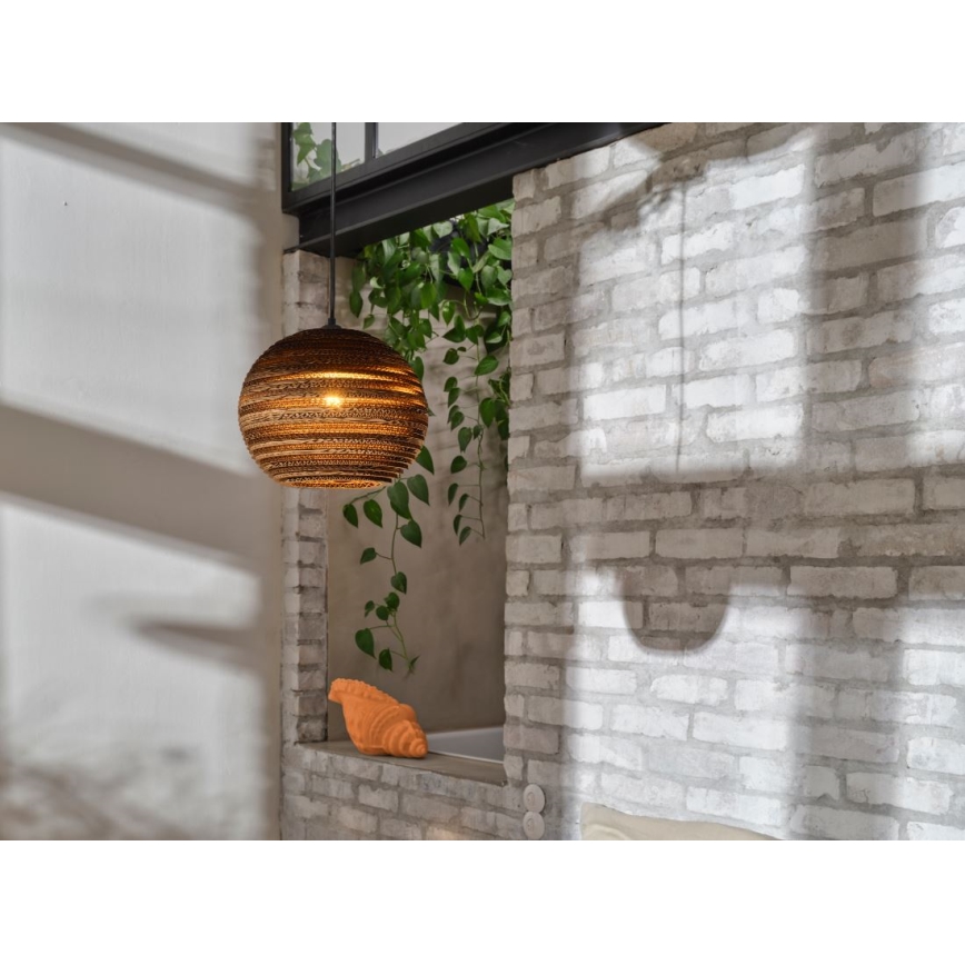 Ledvance - Csillár zsinóron DECOR CARDBOARD 1xE27/15W/230V átm. 26 cm
