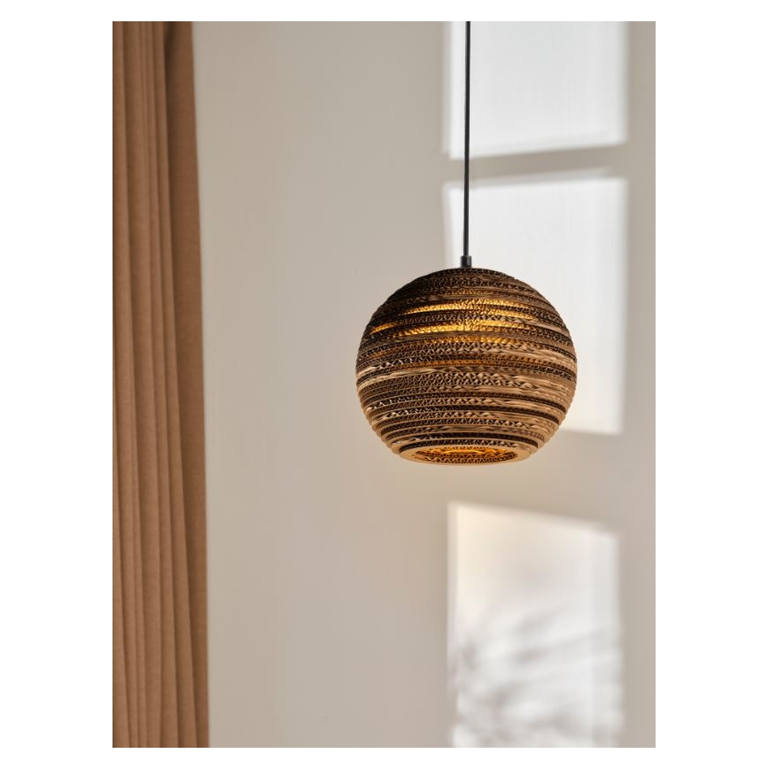 Ledvance - Csillár zsinóron DECOR CARDBOARD 1xE27/15W/230V átm. 26 cm