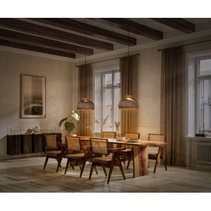 Ledvance - Csillár zsinóron DECOR CARDBOARD 1xE27/15W/230V átm. 36 cm