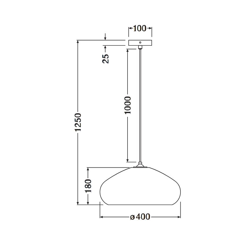 Ledvance - Csillár zsinóron DECOR CARDBOARD 1xE27/15W/230V átm. 40 cm