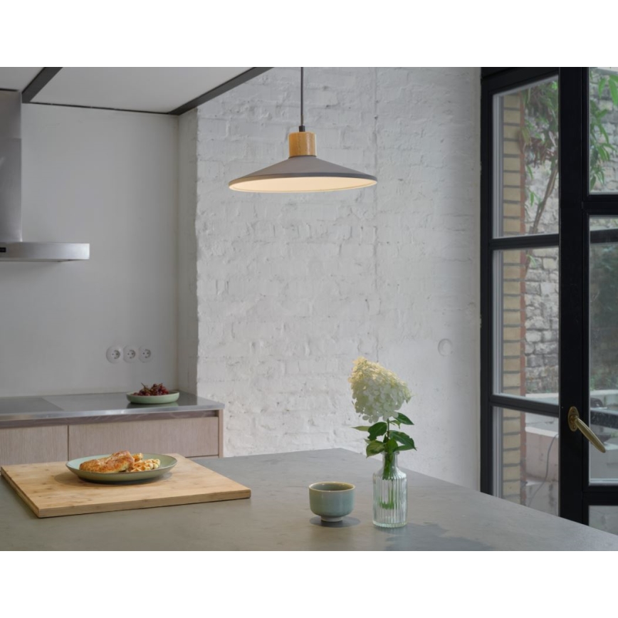 Ledvance - Csillár zsinóron DECOR CONCRETE 1xE27/15W/230V átm. 32 cm beton szürke