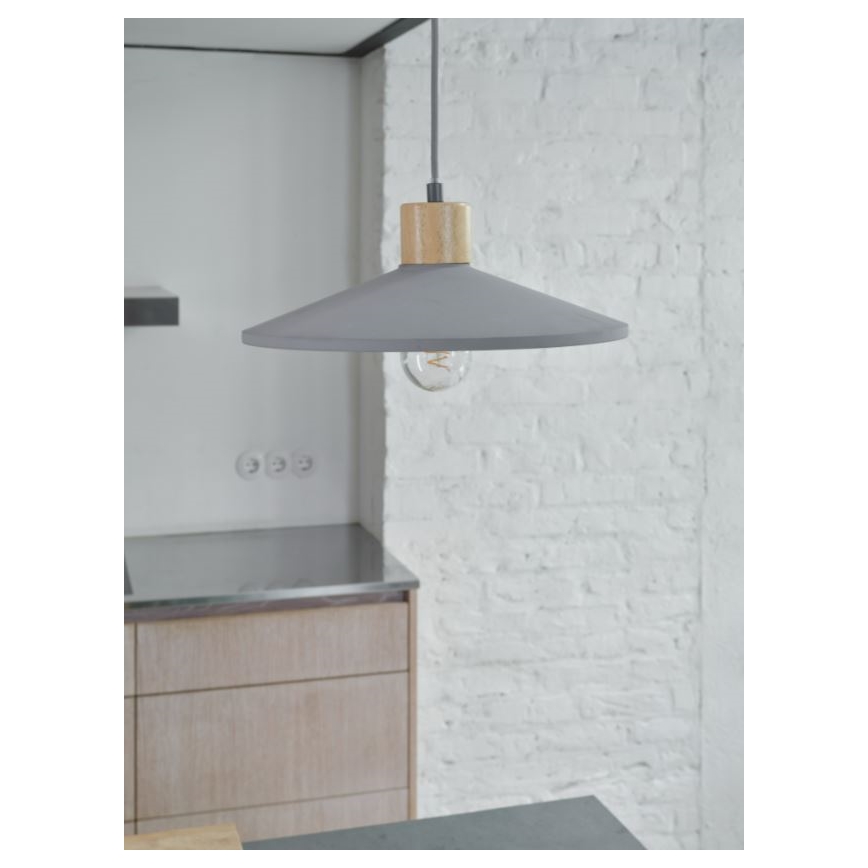 Ledvance - Csillár zsinóron DECOR CONCRETE 1xE27/15W/230V átm. 32 cm beton szürke